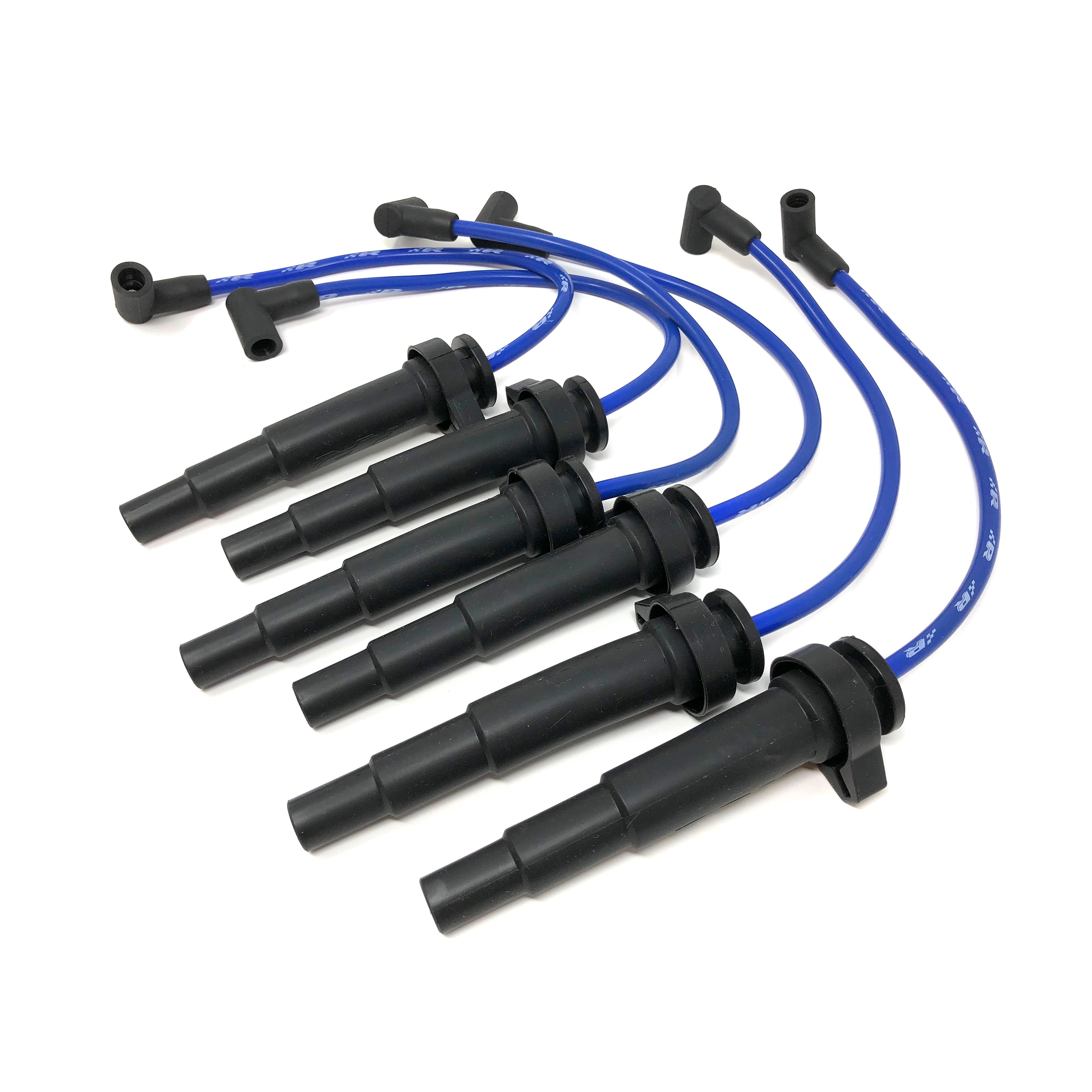 BMW N54 Replacement Spark Plug Wires - Blue / Long (Manifold Location) / 6 Pack