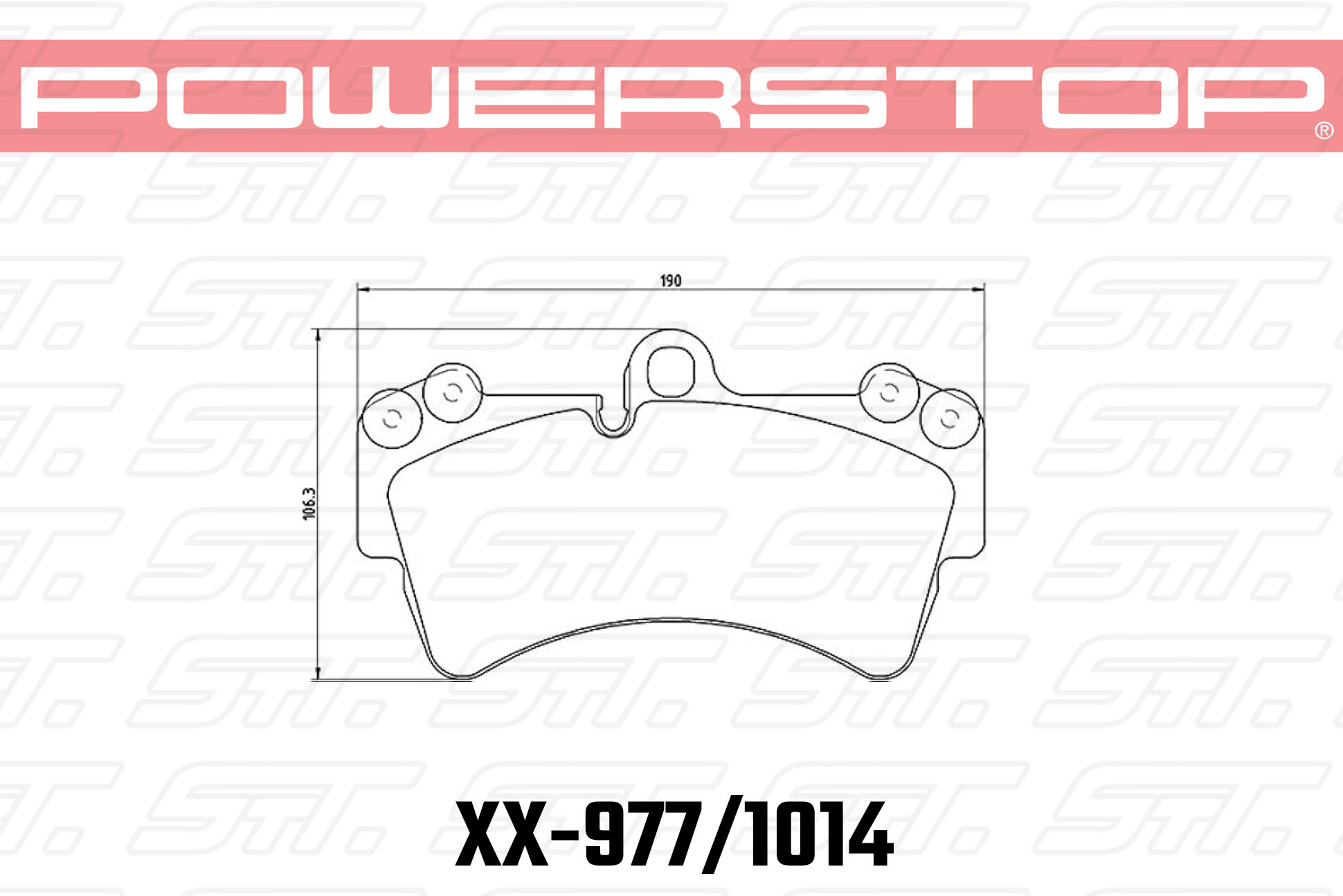 Колодки тормозные 23-977 PowerStop Z23 передние PORSCHE Cayenne (955); Audi Q7; VW Touareg