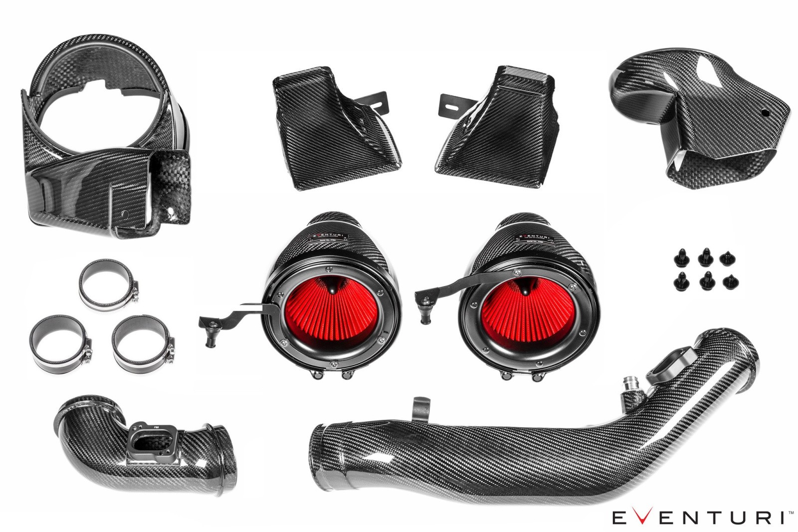 Eventuri EVE-F8XMV2-CF-INT Впускная система из карбона V2 для BMW M3 / M4 F8X