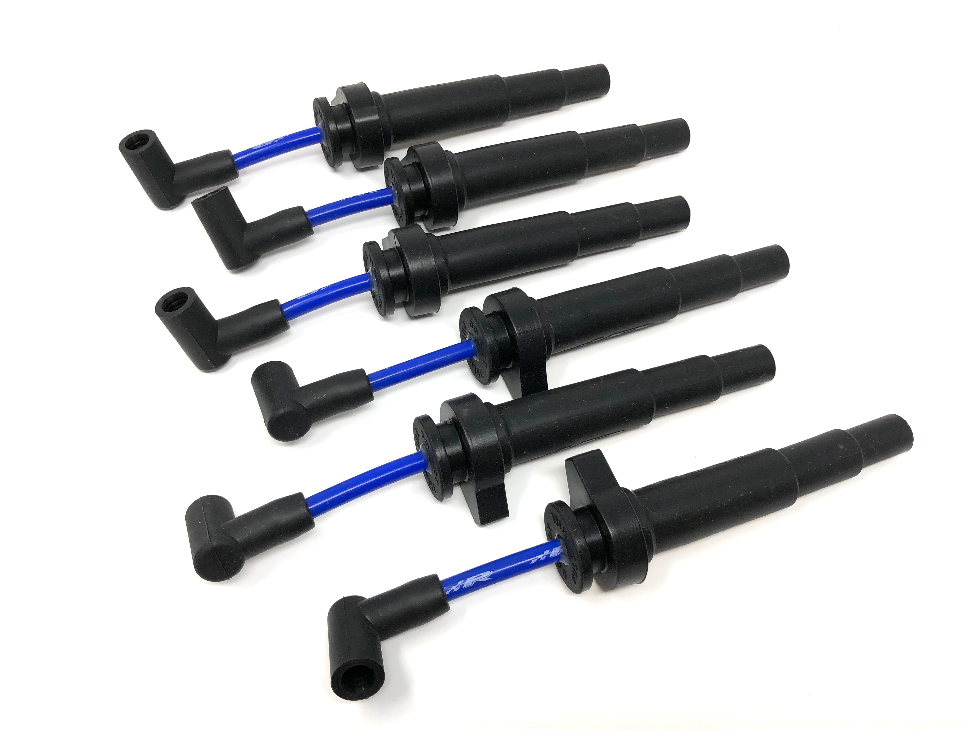 BMW N54 Replacement Spark Plug Wires - Blue / Long (Manifold Location) / Single Wire