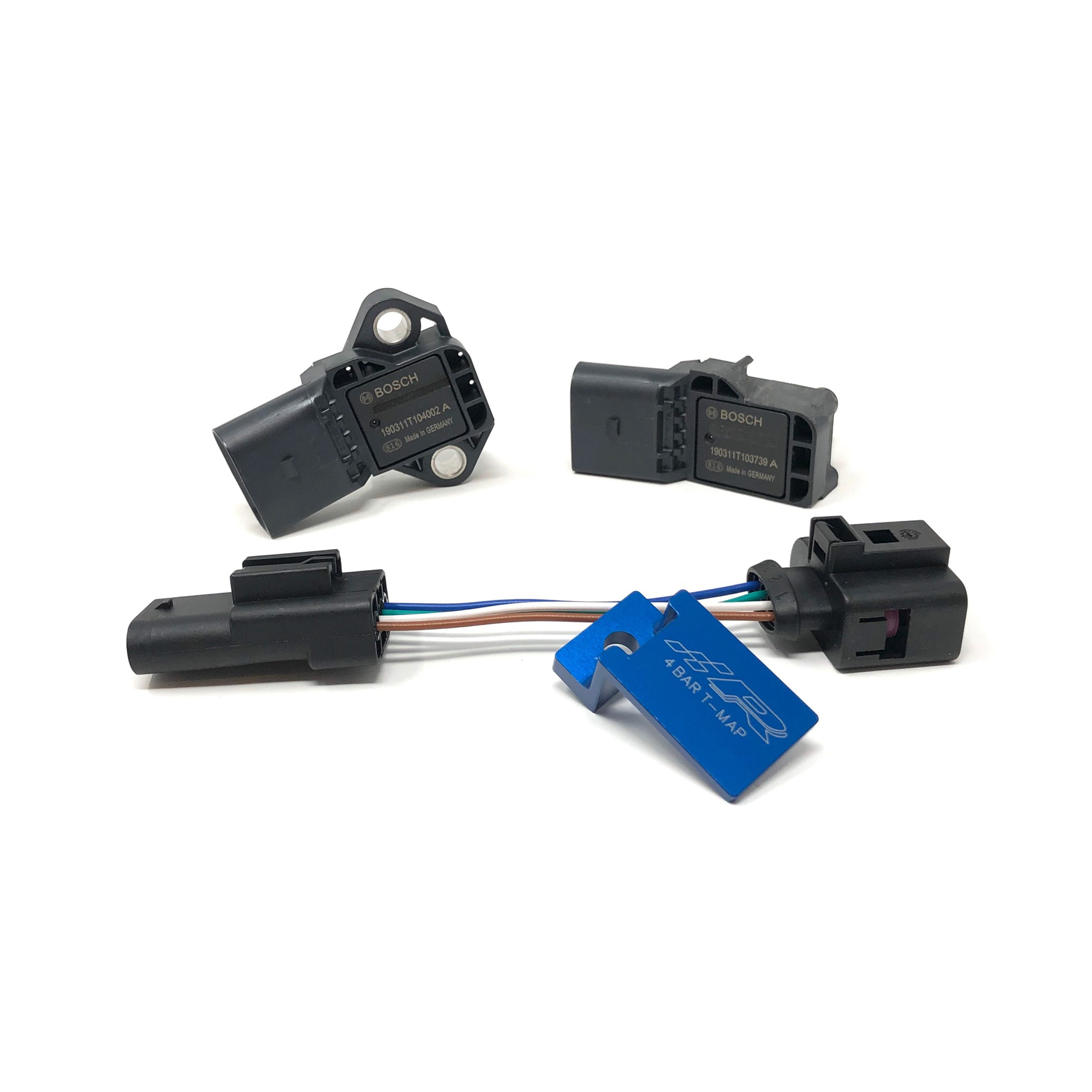 VW / Audi EA888 4 Bar Map Sensor Kit - Blue
