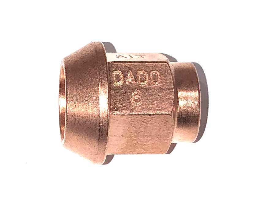 Гайка колёсная посадка конус, резьба M12 x 1.25 mm; сталь, медное покрытие; A.I. TECH AIT AIT-DADO-9