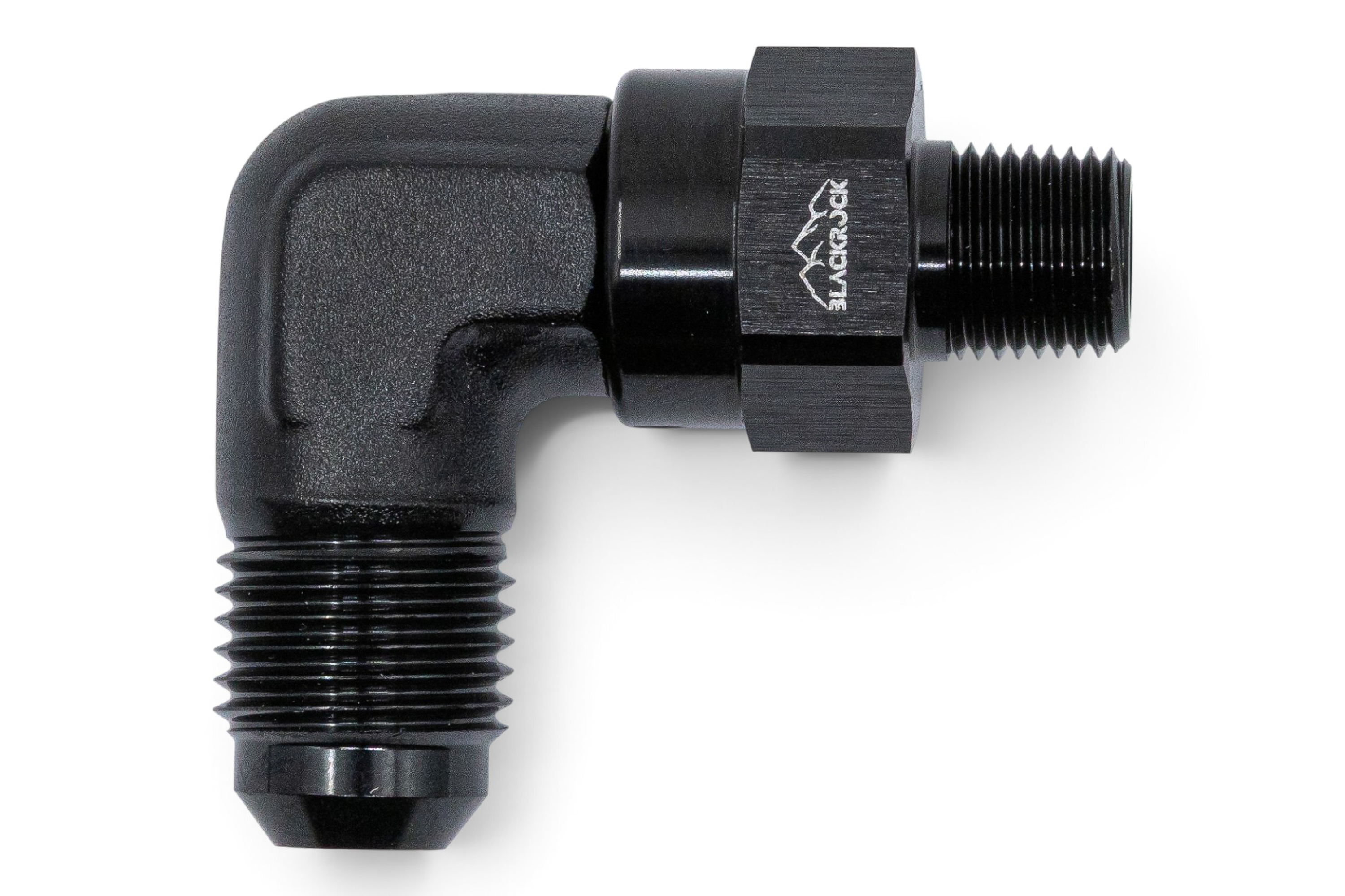 Адаптер П AN06 - П 1/8 NPT, 90°, алюминий, BLACKROCK LAB, AN922-0618NPTSW