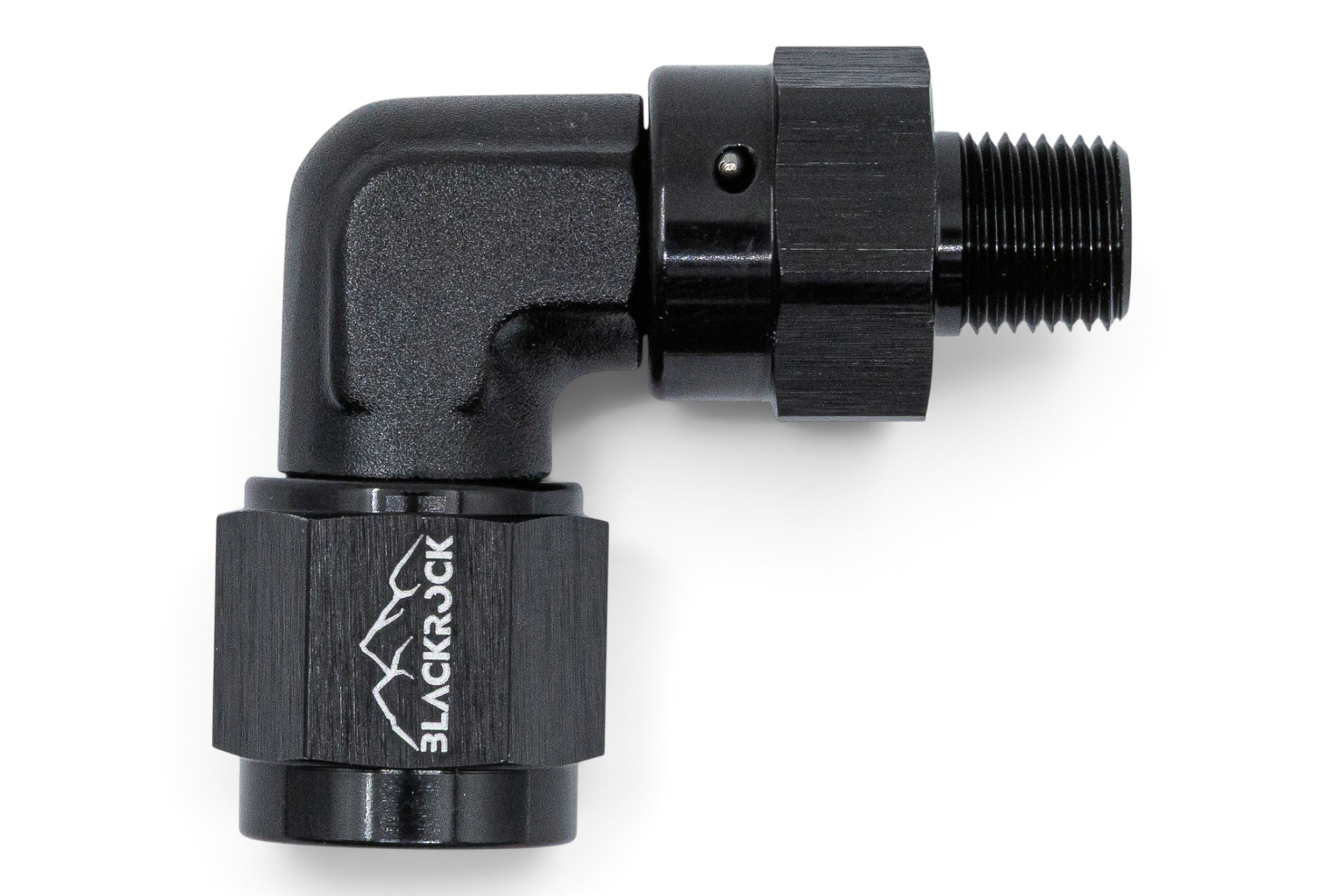 Адаптер М AN06 - П 1/8 NPT, 90°, алюминий, BLACKROCK LAB, AN923-0618NPTSW