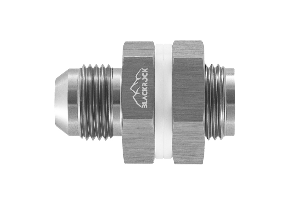 Адаптер П AN08 проходной для топливного бака, алюминий, BLACKROCK LAB, AN931-08BK