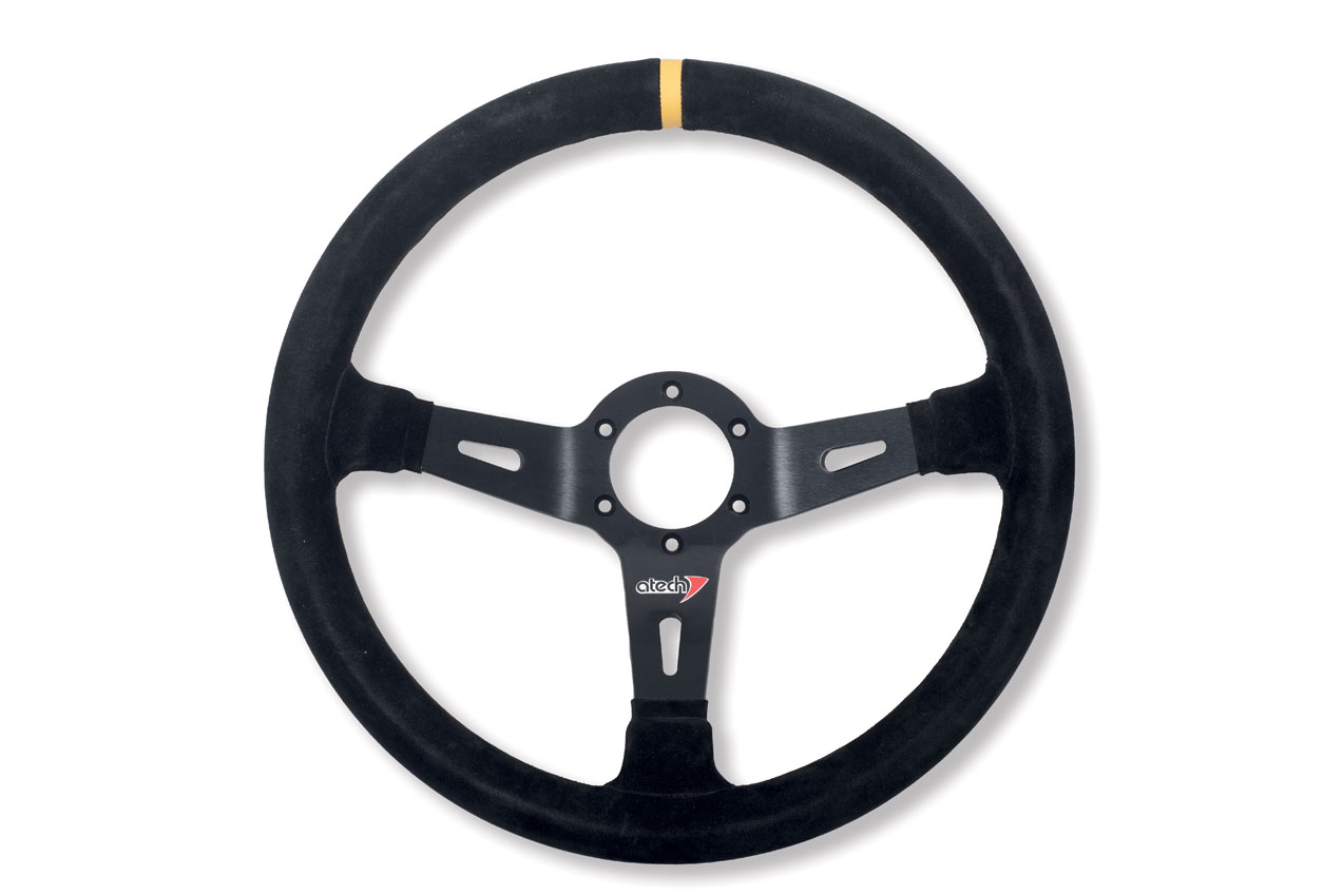 Руль, замша, диаметр 350 mm, вылет 90 mm, Atech Racing ATVO0102