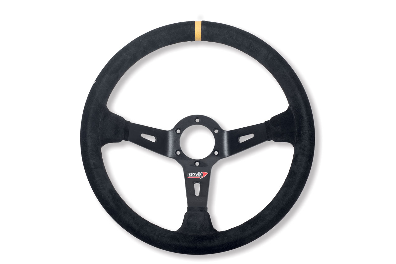 Руль, замша, диаметр 350 mm, вылет 65 mm, Atech Racing ATVO0103