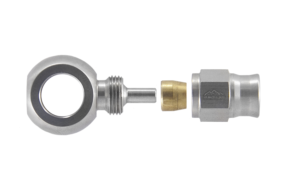 Фитинг banjo d10 mm, короткий D-03, нерж. сталь B03-D10SS, BLACKROCK LAB