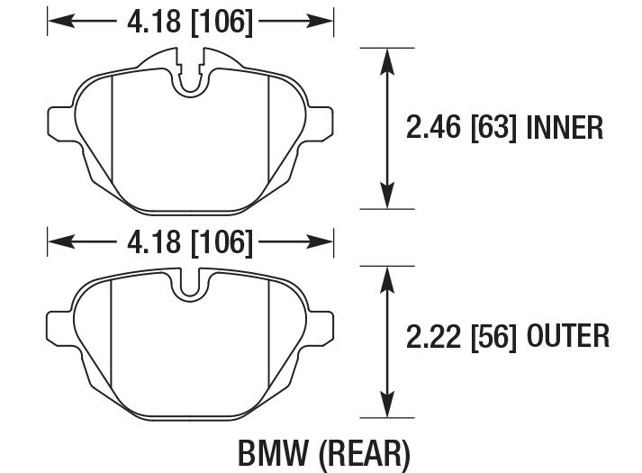 Колодки тормозные DC1473P18 DC Brakes Street STR.S+, задние BMW 5 F10, G30; X3 F25, G01; БЕЗ M Sport
