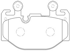 Колодки тормозные DC2222P18 DC Brakes Street STR.S+, передние BMW 5 G60, X3 G45