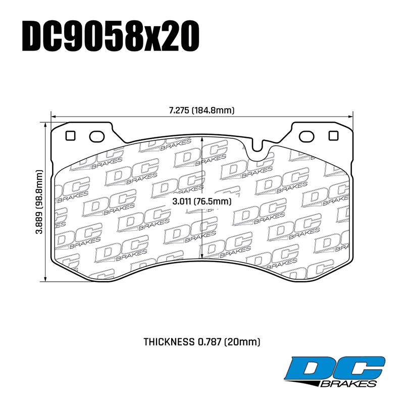 Колодки тормозные DC9058M20 DC Brakes R27 RACING, передние BMW M2 G87; M3 G80; M4 G82;