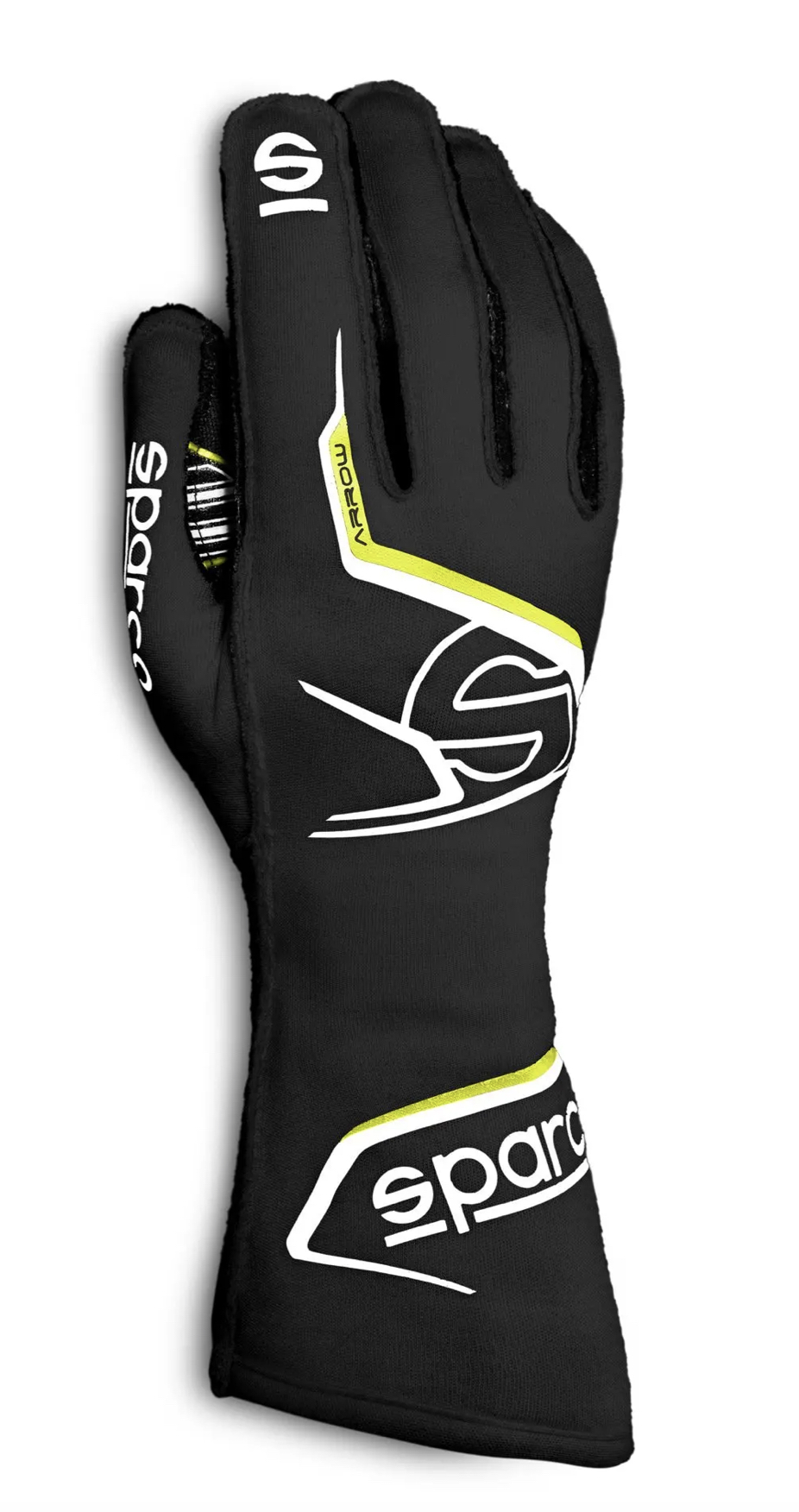Перчатки для картинга SPARCO ARROW, черный/желтый, размер 10, 00255710NRGF
